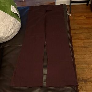 zinc Boot Cut Pants in Deep Burgundy
